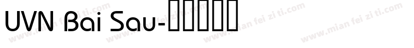 UVN Bai Sau字体转换
